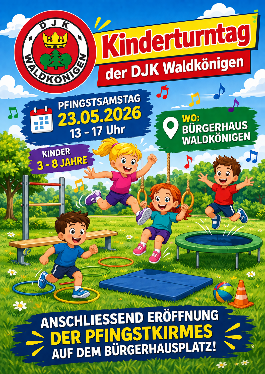 Kinderturntag der DJK Waldkönigen