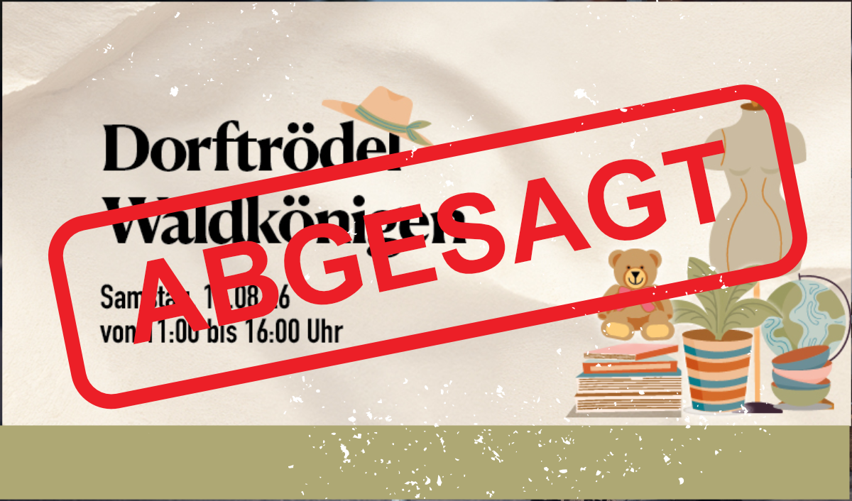 Trödel abgesagt